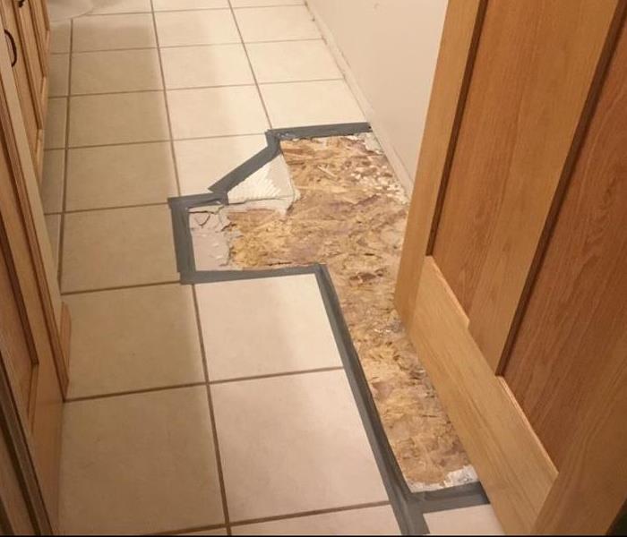 Bathroom Floor Demolition